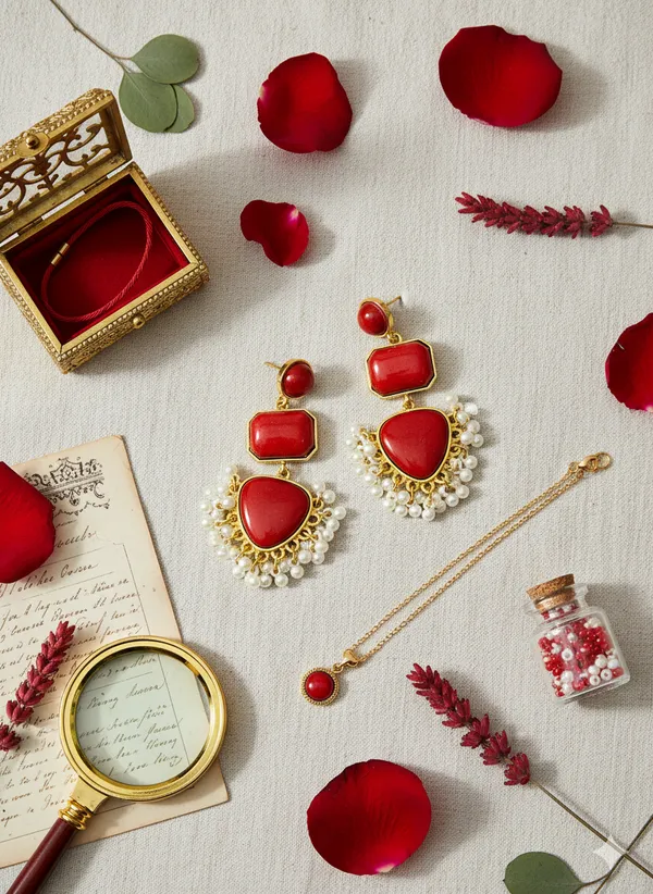 Red_Emerald_Royal_Earrings_For_Women