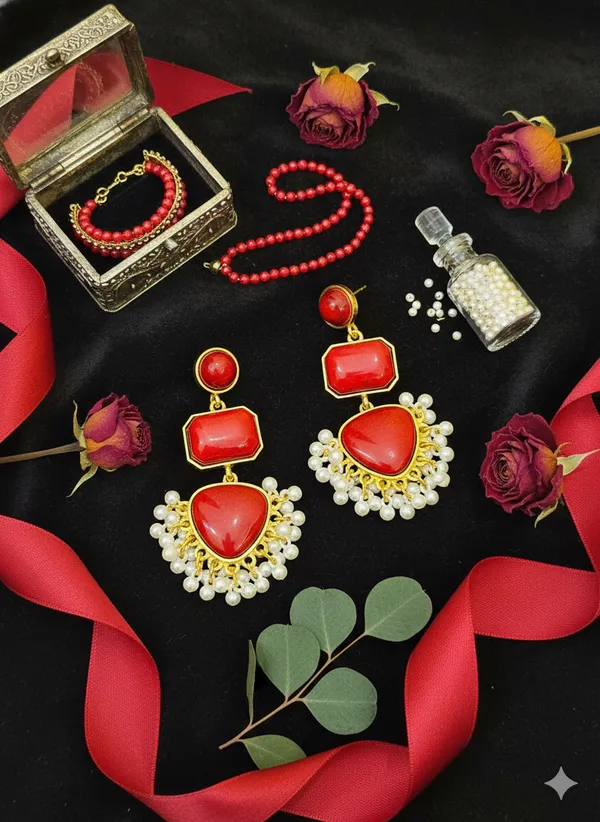 Red_Emerald_Royal_Earrings_For_Women