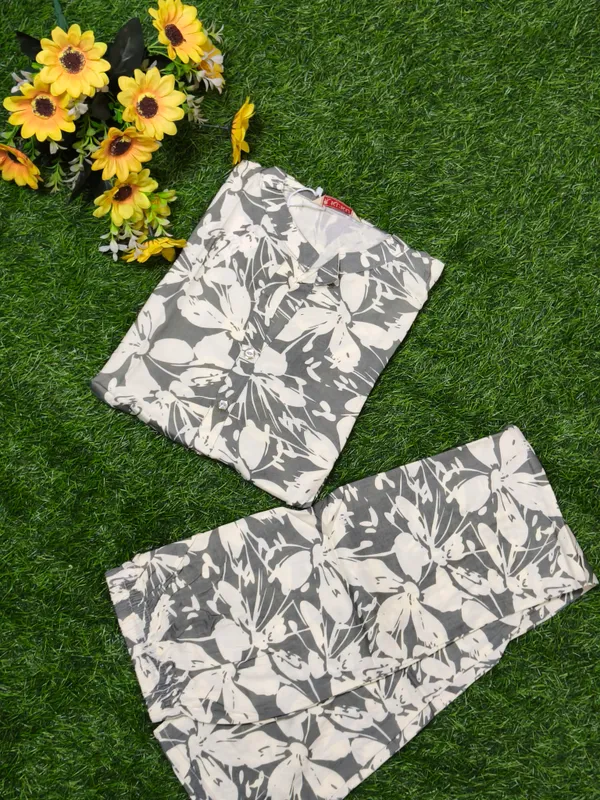 Grey_Floral_Print_Cord_Set_For_Women