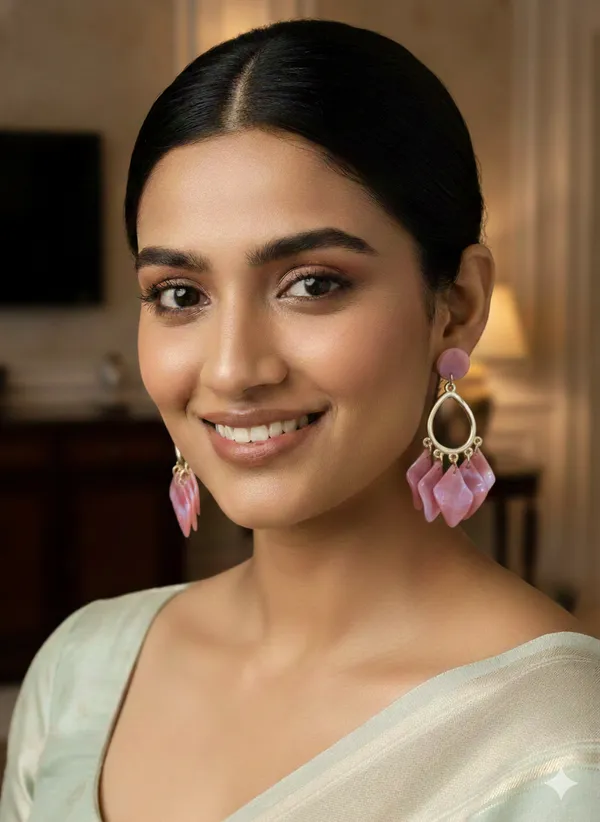 Pink_Blossom_Earrings_For_Women