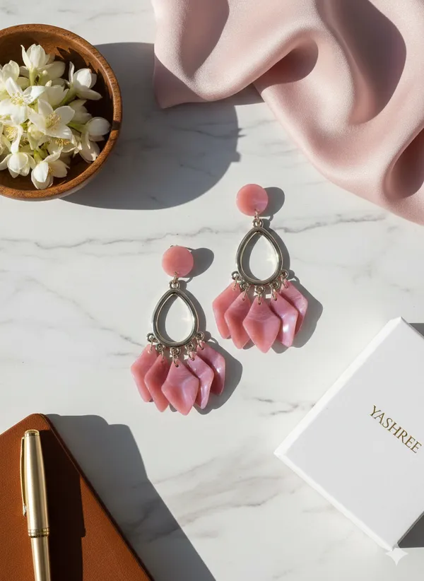 Pink_Blossom_Earrings_For_Women