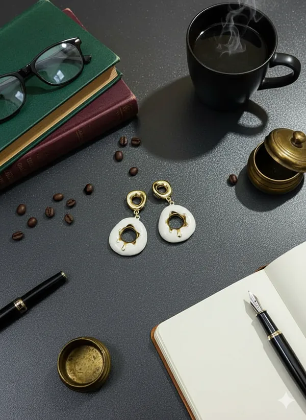 White_Gold_Artistics_Hoops_Earrings_For_Women