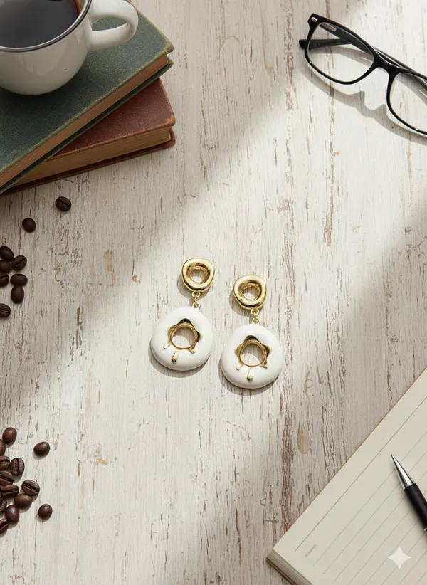 White_Gold_Artistics_Hoops_Earrings_For_Women