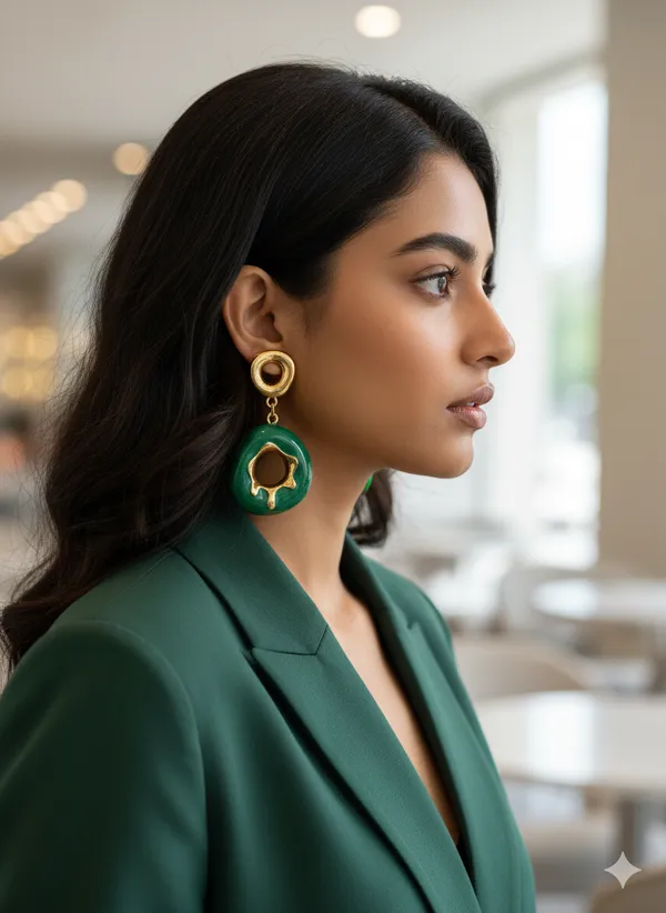 Green_Gold_Artistics_Hoops_Earrings_For_Women