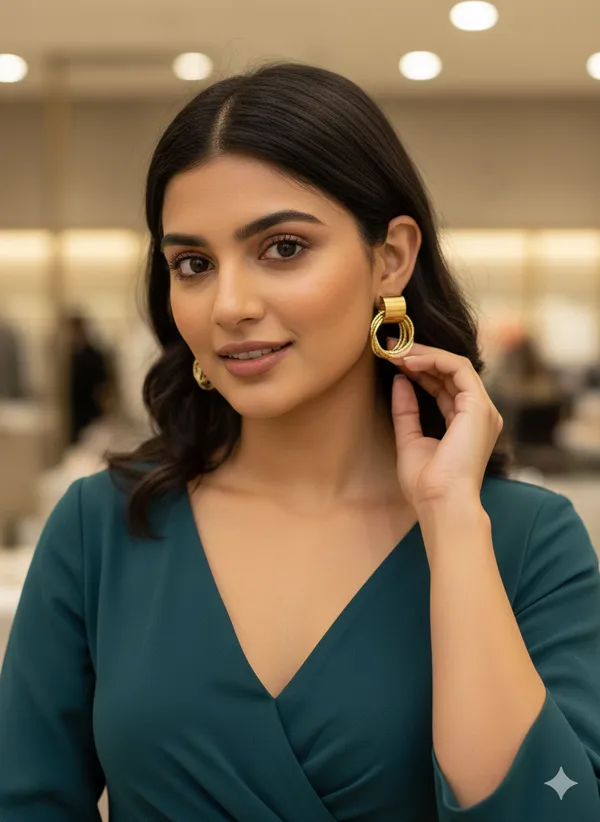 Golden_Modern_Stud_Hoops_Earrings_For_Women