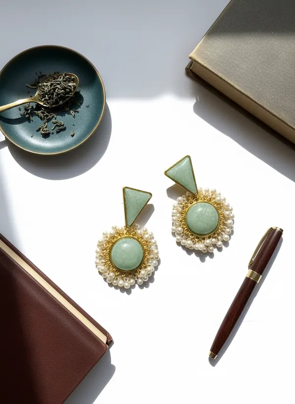 Sea_Green_Sunehri_Royal_Earrings_For_Women