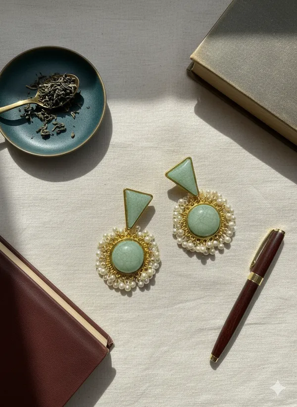 Sea_Green_Sunehri_Royal_Earrings_For_Women