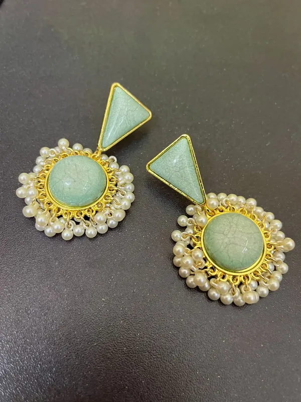 Sea_Green_Sunehri_Royal_Earrings_For_Women