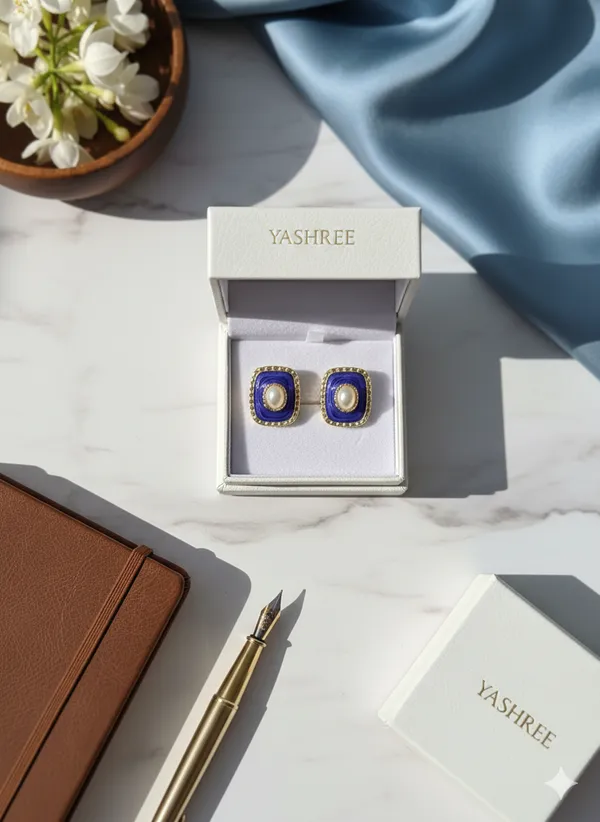 Purple_Gold_Pearl_Studs_Earrings_For_Women