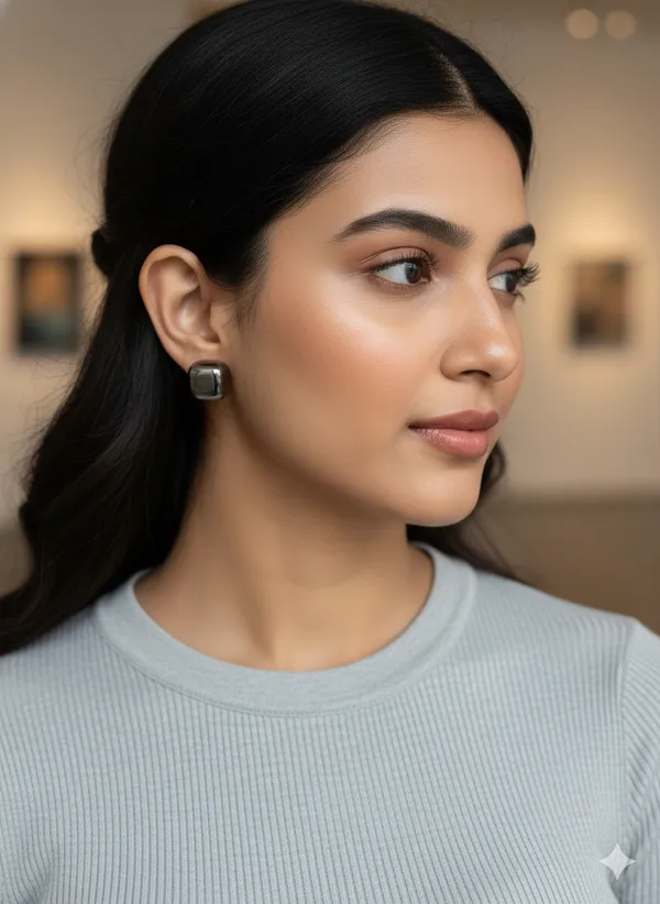 Black_Gloosy_Earring_For_Women