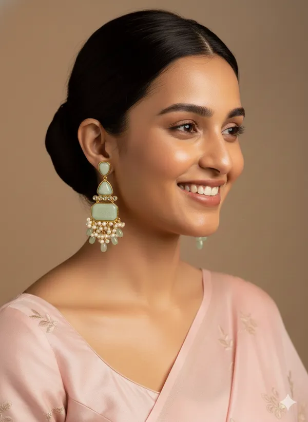 Sea_Green_Pushpa_Earrings_For_Women