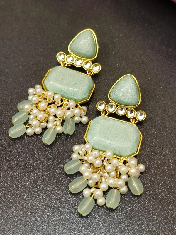 Sea_Green_Pushpa_Earrings_For_Women