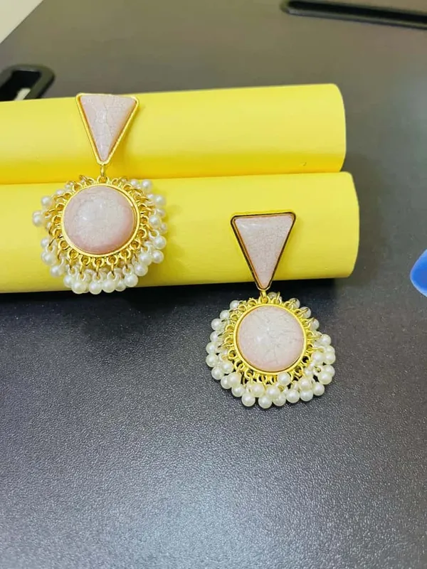 Peach_Sunehri_Royal_Earrings_For_Women