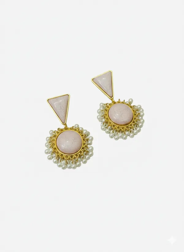Peach_Sunehri_Royal_Earrings_For_Women