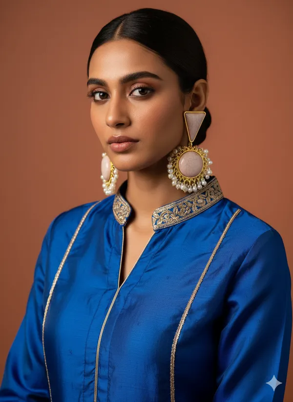 Peach_Sunehri_Royal_Earrings_For_Women