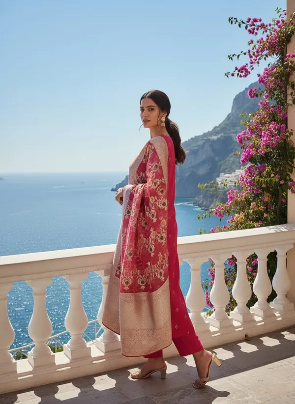 Pinkish_Red_Raktanjali_Suit_Set_3Pc_Suit_Set_For_Women