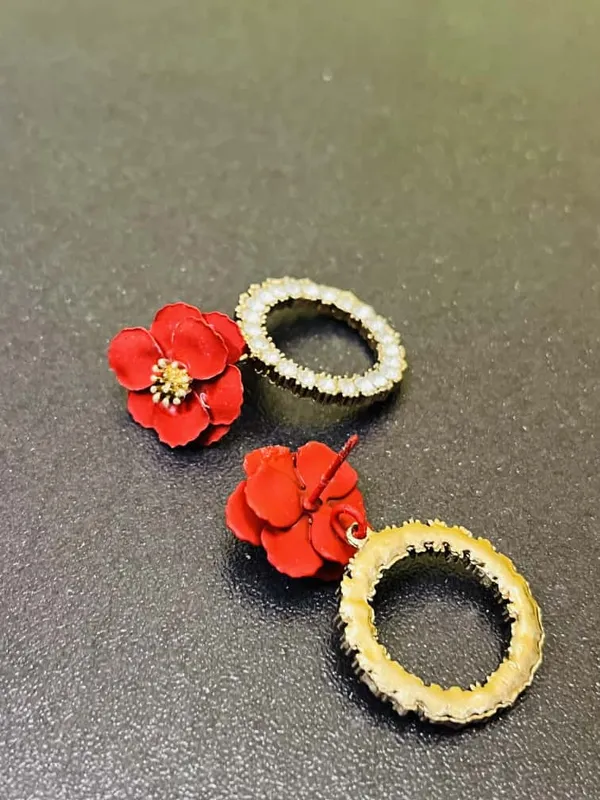 Red_Rosy_Spark_Hoops_Earrings_For_Women