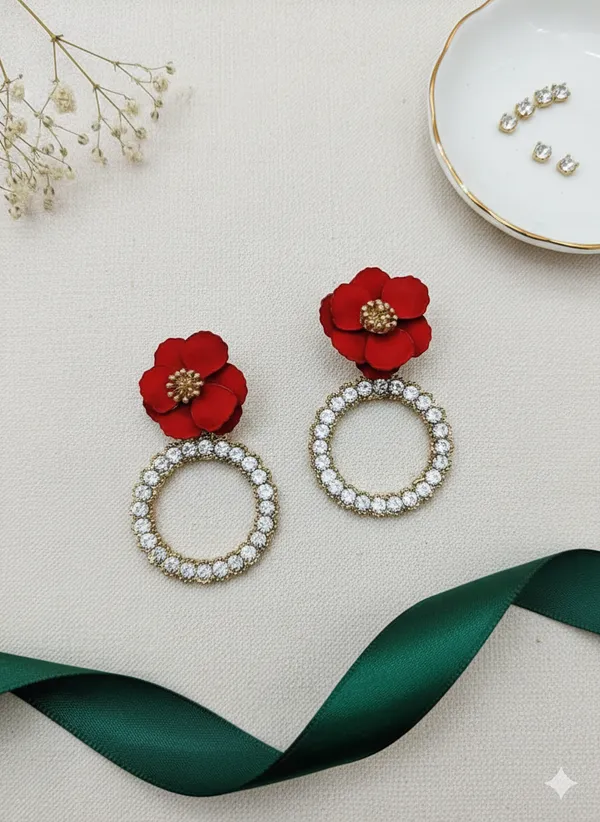 Red_Rosy_Spark_Hoops_Earrings_For_Women