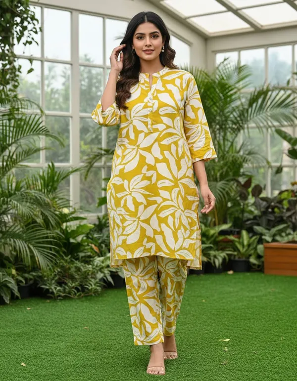 Lemon_Yellow_Kiran_Printed_Cord_Set_For_Women