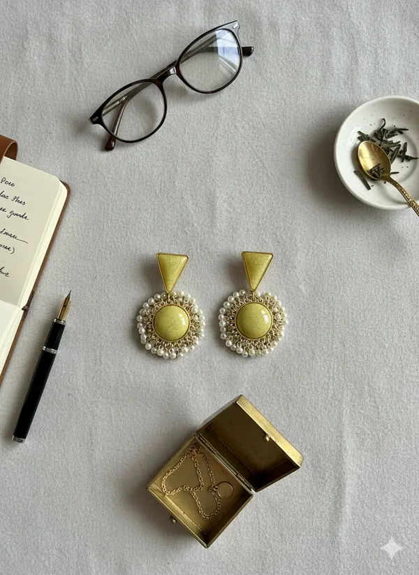 Yellow_Sunehri_Royal_Earrings_For_Women