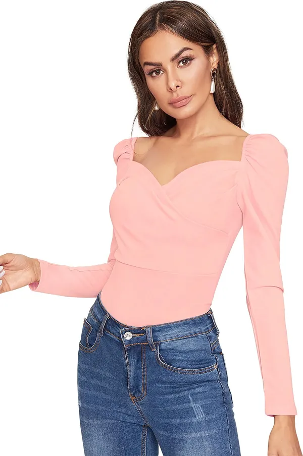 Pink_Solid_Polyester_Sweetheart_Neck_Full_Sleeve_Regular_Top_For_Women