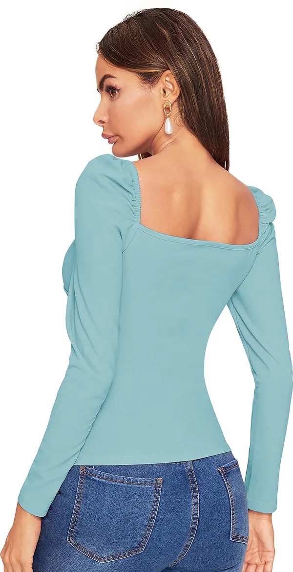 Light_Green_Solid_Polyester_Sweetheart_Neck_Full_Sleeve_Regular_Top_For_Women