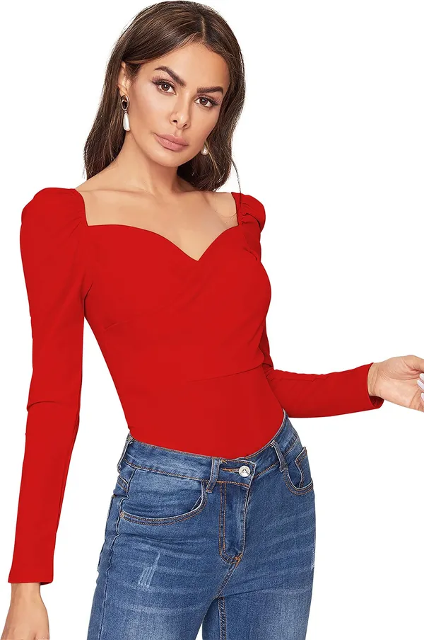 Red_Solid_Polyester_Sweetheart_Neck_Full_Sleeve_Regular_Top_For_Women
