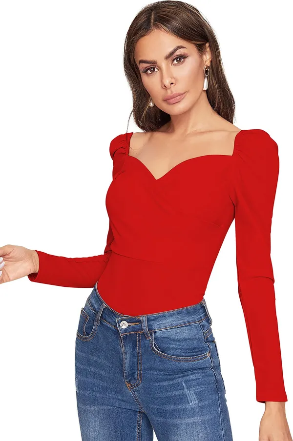Red_Solid_Polyester_Sweetheart_Neck_Full_Sleeve_Regular_Top_For_Women