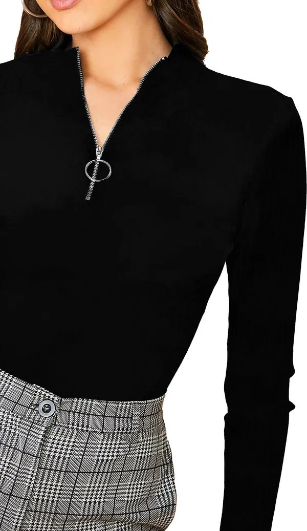 Black_Solid_Polyester_High_Neck_Full_Sleeve_Regular_Top_For_Women