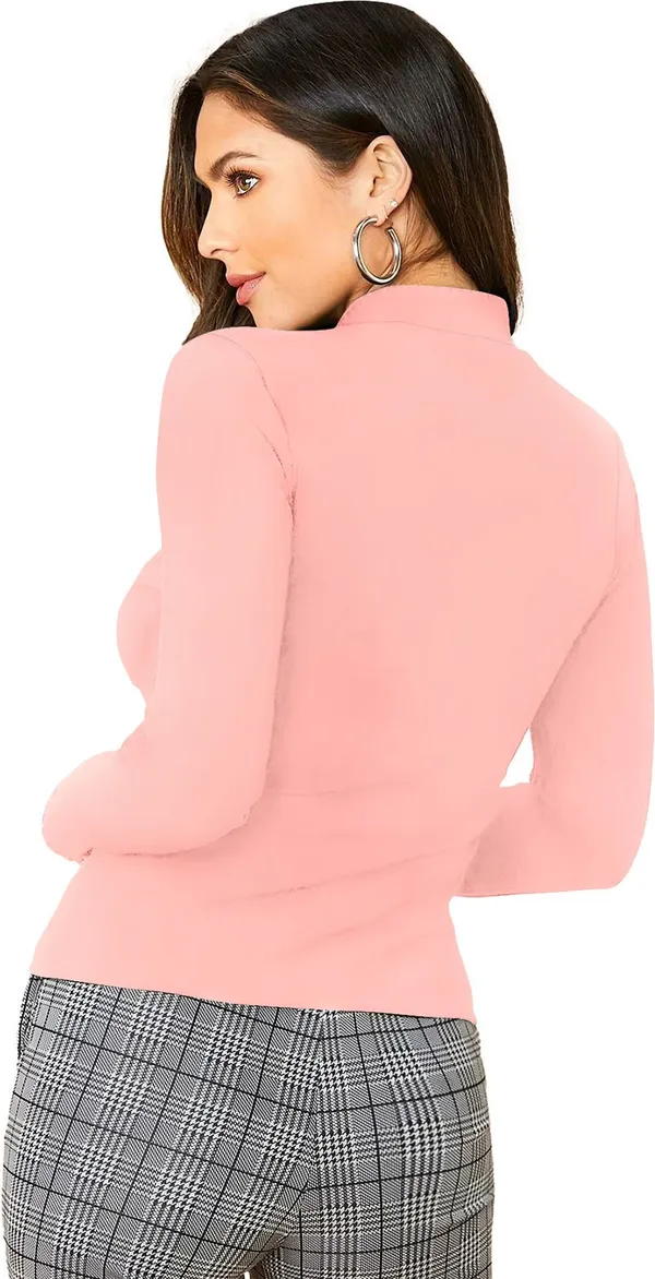 Pink_Solid_Polyester_High_Neck_Full_Sleeve_Regular_Top_For_Women
