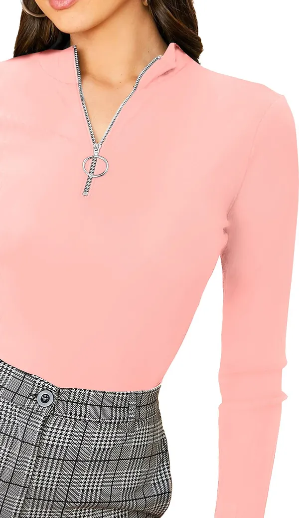 Pink_Solid_Polyester_High_Neck_Full_Sleeve_Regular_Top_For_Women