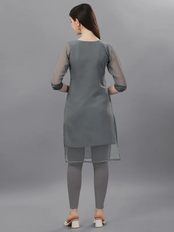 Grey_Premium_Georgette_Embroidered_Kurta_For_Women