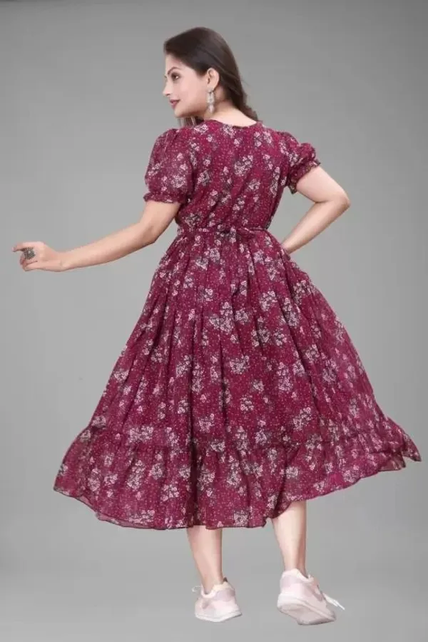 Maroon_Premium_Georgette_Printed_Dress_For_Women