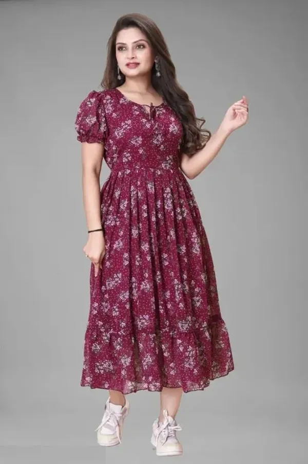 Maroon_Premium_Georgette_Printed_Dress_For_Women