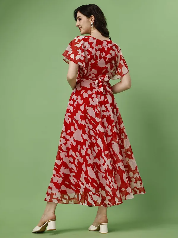 Red_&_Pink_Premium_Georgette_Printed_Dress_For_Women