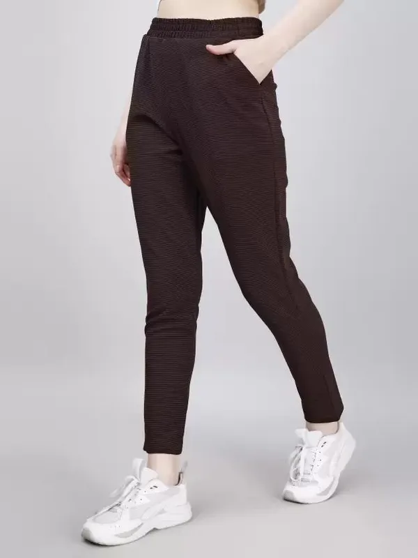 Brown_Premium_Polyester_Solid_Chinos_For_Women