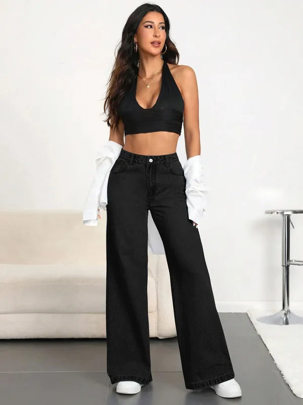 Black_Premium_Denim_Solid_Jeans_For_Women