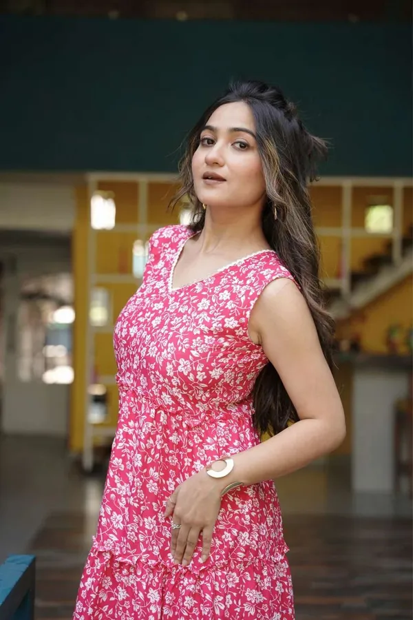 Pink_Premium_Viscose_Rayon_Floral_Print_Dress_For_Women