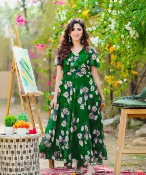 Green_&_Pink_&_Dark_Blue_Premium_Georgette_Printed_Dress_For_Women