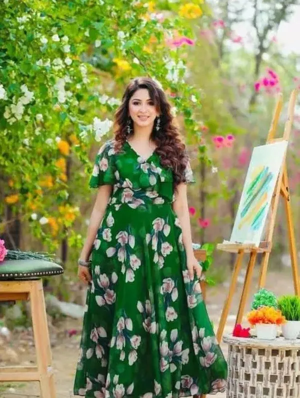 Green_&_Pink_&_Dark_Blue_Premium_Georgette_Printed_Dress_For_Women