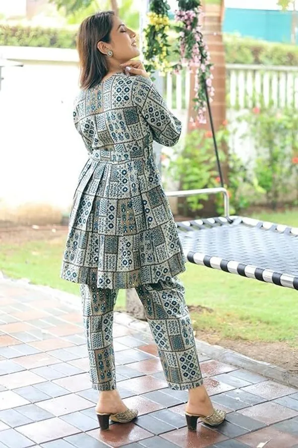 Green_Premium_Cotton_Blend_Printed_Co-Ords_For_Women