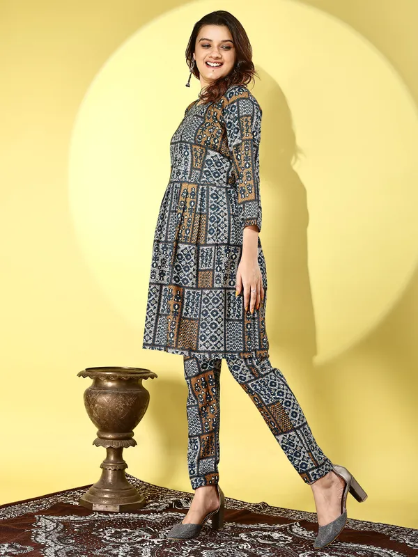 Multicolor_Premium_Cotton_Blend_Printed_Co-Ord_For_Women