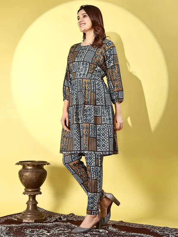 Multicolor_Premium_Cotton_Blend_Printed_Co-Ord_For_Women