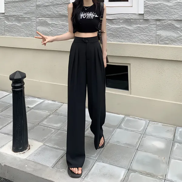 Black_Premium_Polyester_Solid_Casual_Trousers_For_Women
