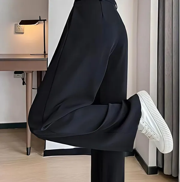 Black_Premium_Polyester_Solid_Casual_Trousers_For_Women
