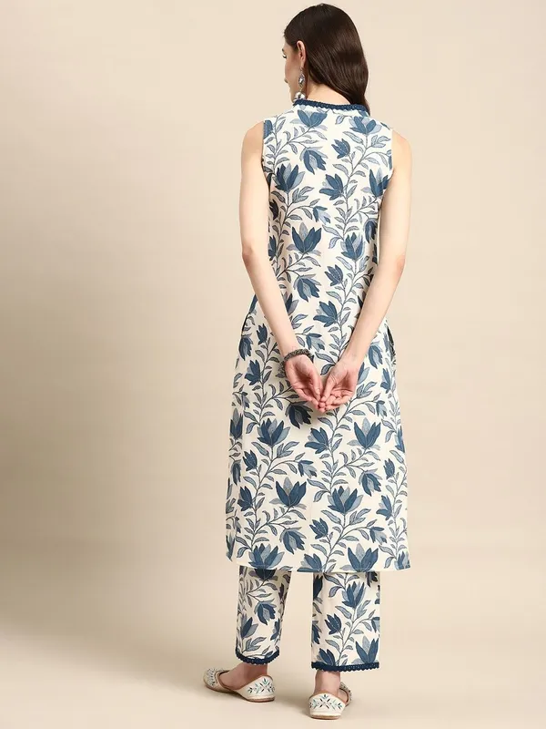 White_Premium_Cotton_Blend_Printed_Co-Ords_For_Women