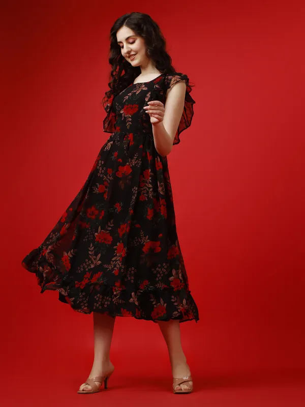 Black_&_Red_&_Brown_Premium_Georgette_Printed_Dress_For_Women