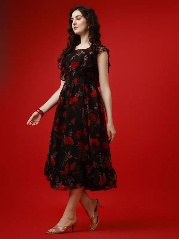 Black_&_Red_&_Brown_Premium_Georgette_Printed_Dress_For_Women