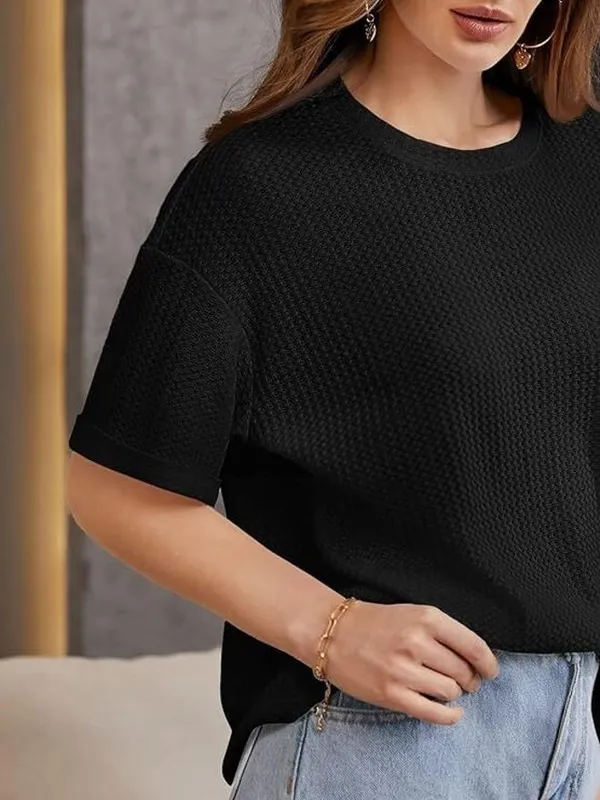 Black_Premium_Wool_Solid_Regular_Top_For_Women