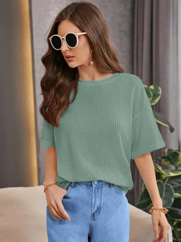 Light_Green_Premium_Wool_Solid_Regular_Top_For_Women